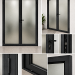 2. Cửa chính 2 cửa mờ